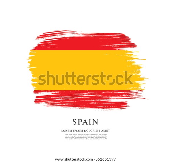 Bandera De España Fondo De Pincel 3944