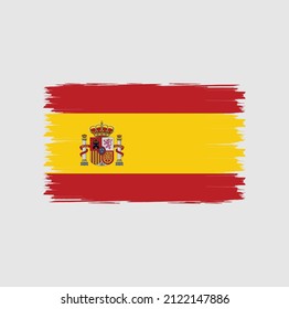 Flag of Spain with brush style