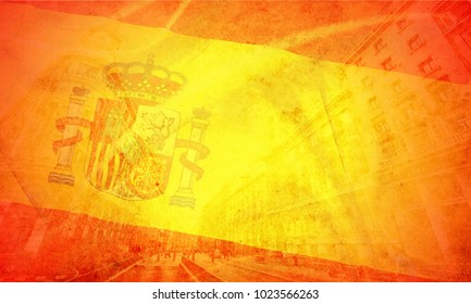 Flag Spain City