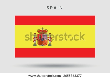 Flag of Spain with Coat of Arms