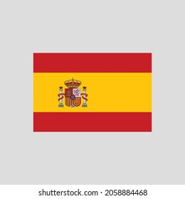Elemento de línea de color Bandera de España. Elemento vector para página web, aplicación móvil, promoción.  elemento de diseño de interfaz gráfica de usuario (GUI) de UI UX. 