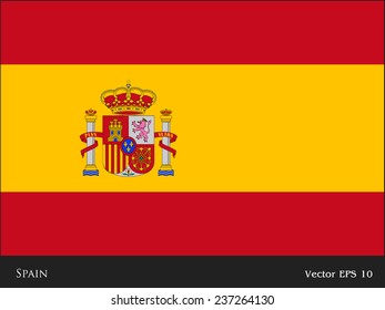 Flag of Spain with Emblem