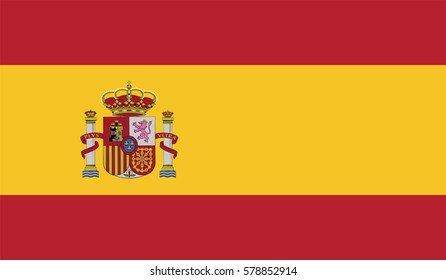 Flag of Spain with Emblem