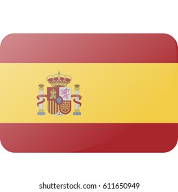 Flag of Spain with Emblem
