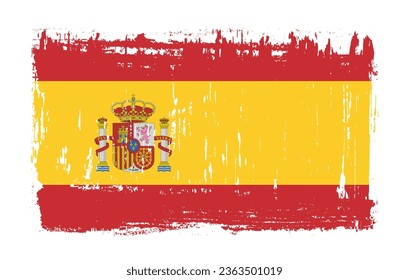 Bandera de España en estilo grunge.