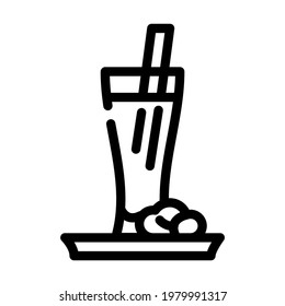 Flaggenspinnzeilensymbol-Vektorgrafik. Spain-Zeichen. isoliertes Kontursymbol