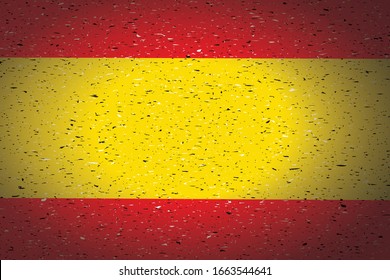 flag of spain in retro background