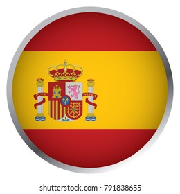 Flag Of Spain (Round Icon)