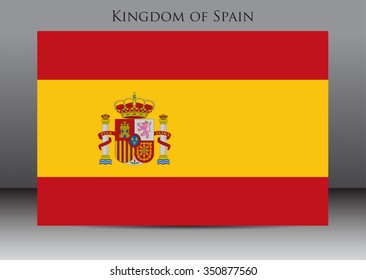 Flag of Spain.Spain flag vector illustration.
