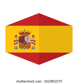 flag of spain,vector illustration of spain flag, official colors and proportion correctly. National Flag of spain, A Flag Illustration within a Sign of the country of spain.