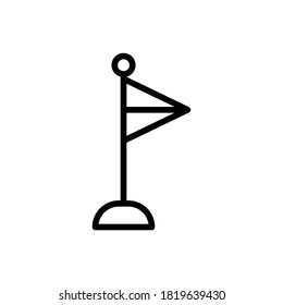 Flag (Sports) icon outline vector 