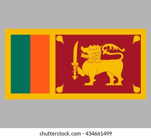 The flag of Sri Lanka