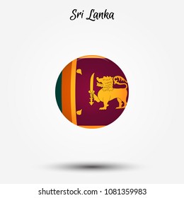 Flag Sri Lanka Icon Stock Vector (Royalty Free) 1081359983 | Shutterstock