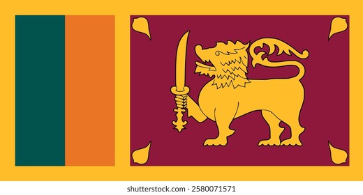 Flag of Sri Lanka logo 