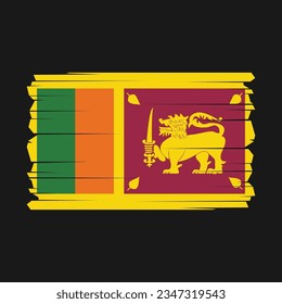 Flagge Sri Lankas mit transparentem Hintergrund