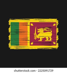 Flag of Sri Lanka vector illustration