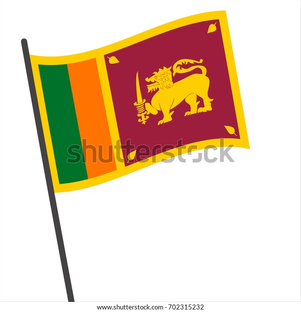 Flag Sri Lanka Sri Lanka Flag Stock Vector (royalty Free) 702315232