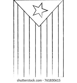 flag with star and stripes icon image 