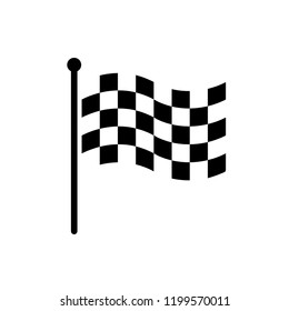 flag start finish icon vector template