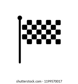 flag start finish icon vector template