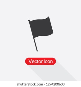 Flag Start Finish Icon, Flag Icon Vector Illustration Eps10