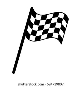 flag start racing pictogram