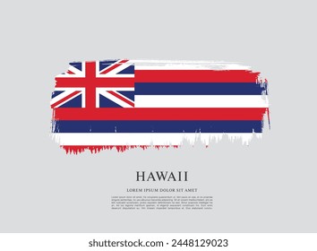 Flag of the State of Hawaii. United States of America