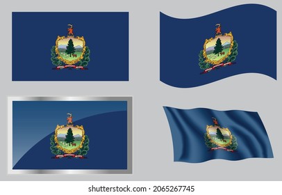Flag of the state of Vermont