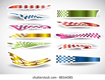 Flag Sticker patterns