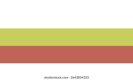 Flag stripes depict simple color bands in abstract style pattern design element