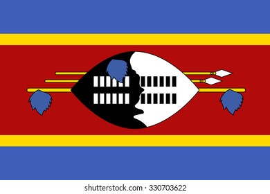 Flag of Swaziland. 