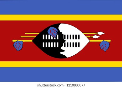 Flag of Swaziland Vector south africa–swaziland border