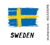 Flag Of Sweden - Grunge