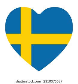 Bandera de Suecia en forma. Bandera de Suecia en forma