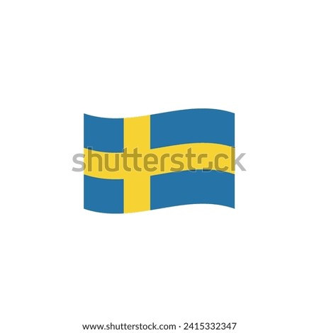 Flag of Sweden symbol vector