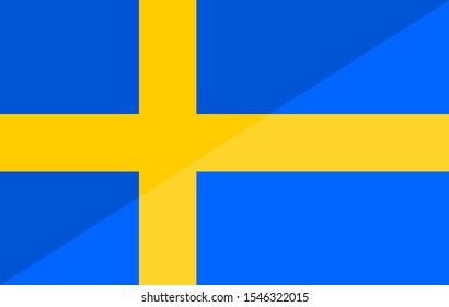 FLAG OF SWEDEN. VECTOR BACKGROUND