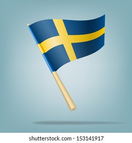 Flag of Sweden. vector illustration
