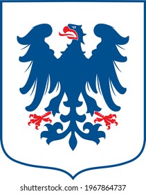 Flag of the Värmland, Sweden vector illustration