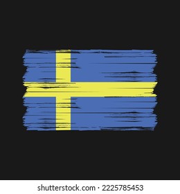 Flag of Sweden vector illustration