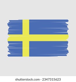 Flag of Sweden vector illustration