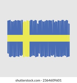 Flagge Schwedens Vektorgrafik