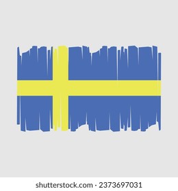 Flagge Schwedens Vektorgrafik