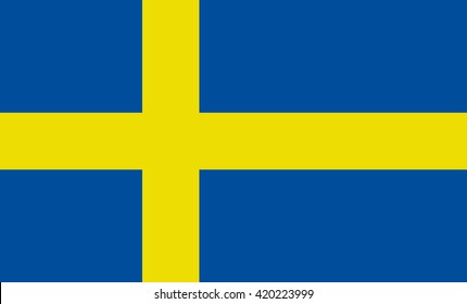 Flag of Sweden vector image