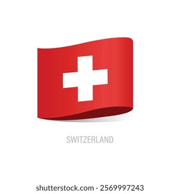 Flag Of Switzerland Icon Vector Design.