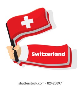 Flag of switzerland icon, vector flags of europe series.