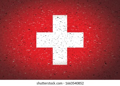 bandera de Suiza de fondo retro