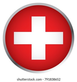 Flag of Switzerland (Round icon)