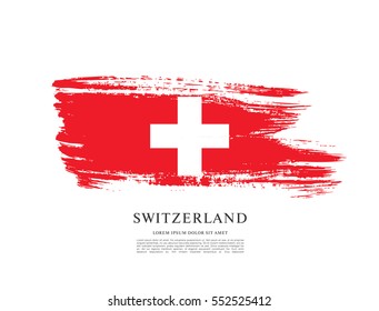 Flag of Switzerland, vector graphic