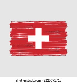 Flag of Switzerland vector illustration