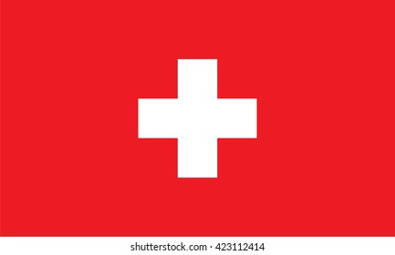 Flag of switzerland. Vector illustration